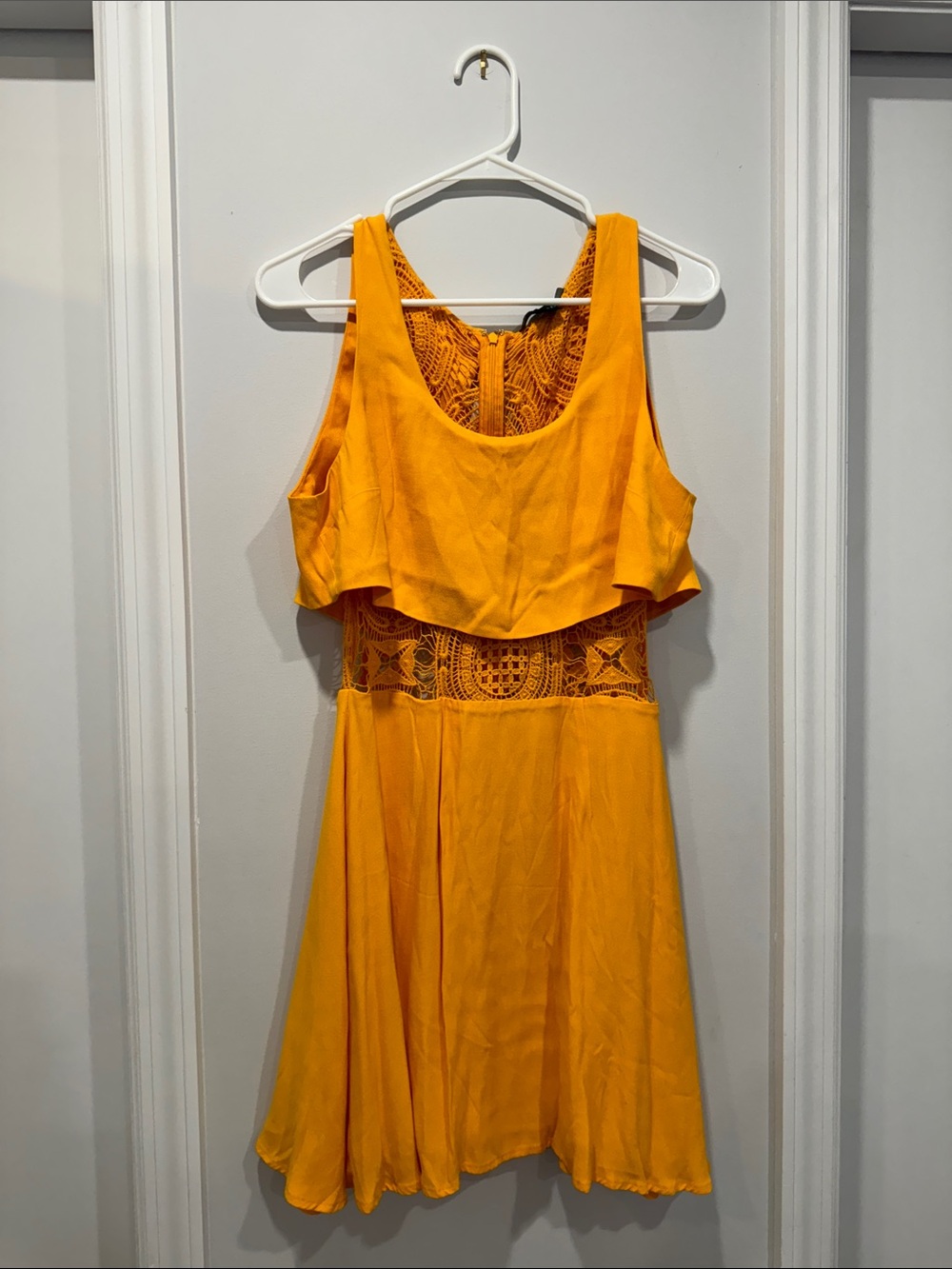 Vintage Women's Crochet Sleeveless Dress